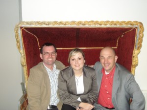 Absolventen Thomas Stahl, Steffi Santner, Oliver Barz